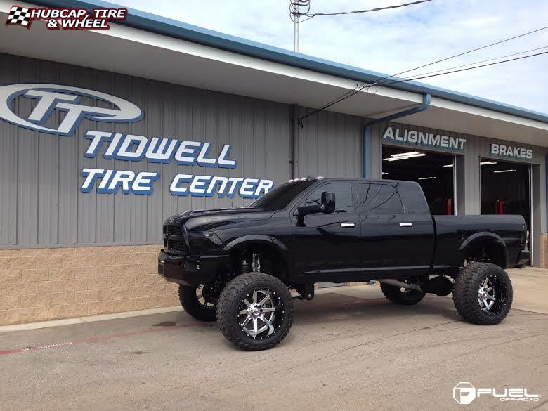 vehicle gallery/dodge ram fuel maverick d260 0X0  Chrome with Gloss Black Lip wheels and rims